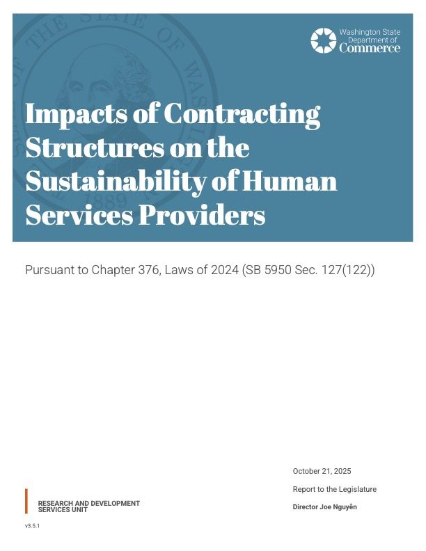The Hidden Cost of Helping: Washington State’s Human Services Provider Crisis