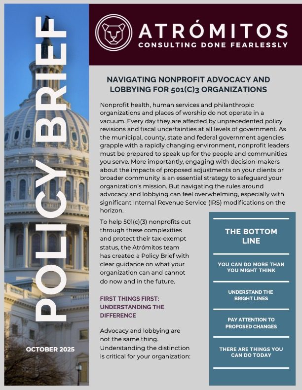 NONPROFIT LOBBYING AND ADVOCACY: Understanding the Differences and Preparing for Changes in 2026